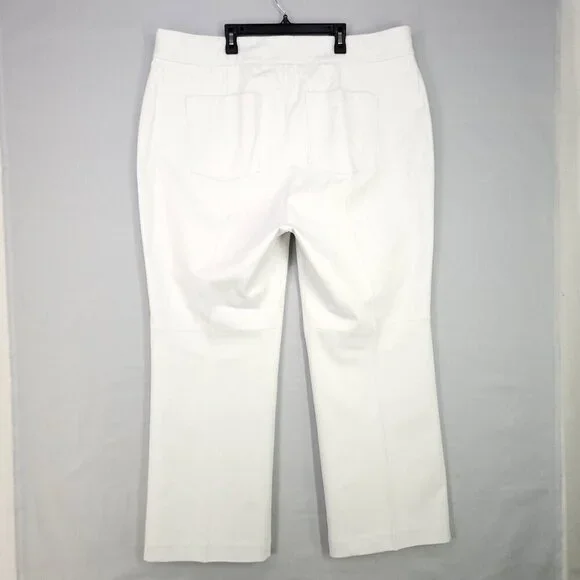 Spanx Flare Pant Stretch Waist Band Body Shaping Silver Lining Plus Size Tall 3X - Picture 3 of 15